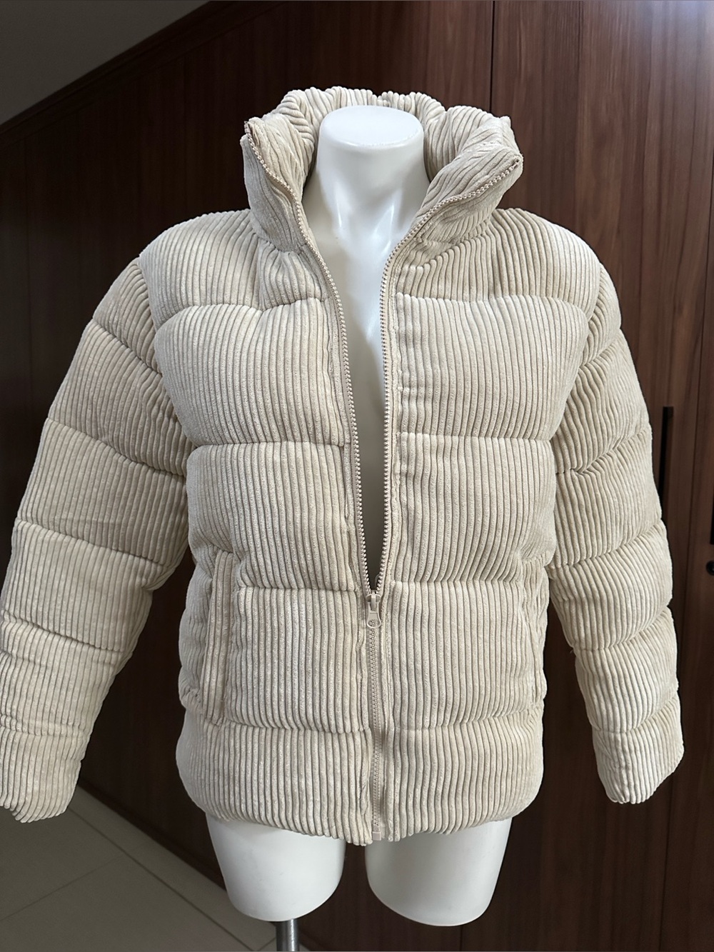 Pink Platinum Women’s Corduroy Puffer Jacket Size M